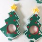 Set of 6 Wooden Christmas Tree Napkin Rings 5â x 3â each