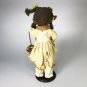 Vintage African American Girl Picking Sunflowers Porcelain Doll