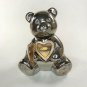Vintage Lenox Sterling Silver Bear Bank with Locket
