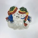 Fitz and Floyd  Polar Bear Christmas Canape Plate Cookie Dish Holiday Serving