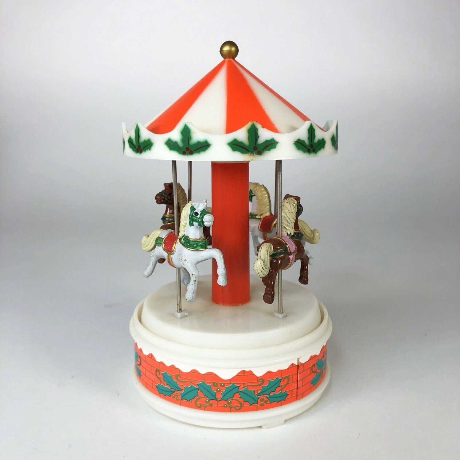 Vintage Christmas Carousel Music Box