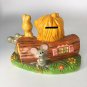 Vintage Chalkware Forest Friends Bank  7&acirc;�� x 6&acirc;��