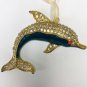 Rhinestone Dolphin Christmas Ornament 4â X 4â