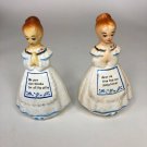 Vintage Prayer Mother Shakers Plastic 4.5” tall