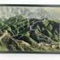 Vintage Chinese Great Wall Puffy Fabric Print Framed w/o glass  22&acirc;�� x 16.5&acirc;��