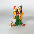Vintage Clown with dog figurine  5.5” tall