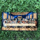 Vintage The Last Supper Velvet Wall Tapestry Table Runner Made in Italy 38 x 19