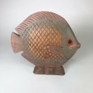 Vintage Wooden fish  9.5” x 9.5”