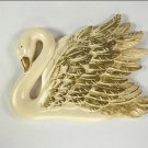 1968 Miller Studio swan chalkware  10” x 7”