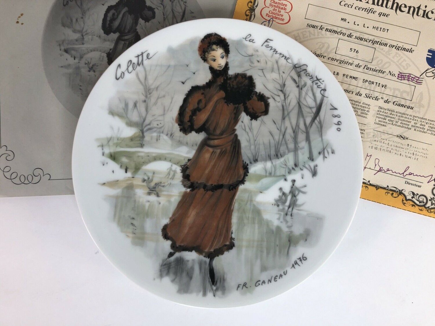 D'Arceau-Limoges, Les Femmes Du Siecle - 1890, Fr. Ganeau, Colette, Plate