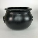 1987 Vintage Halloween Blow Mold Black Cauldron 10” X 7.5”