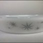Vintage Milk Glass Glasbake Split Dish with Starburst Design - 12" x 9"