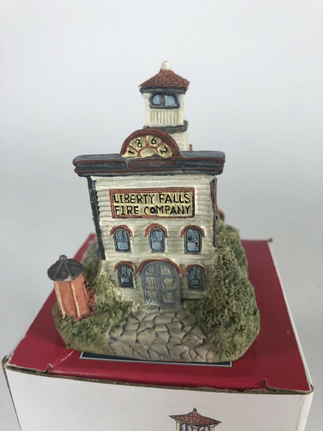 1992 Liberty Falls Fire Station Miniature Christmas Village