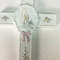 Precious Moments Porcelain Bisque Wall Plaque Cross "O Worship The Lord" 1989