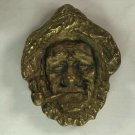 Mid-century brass sailor face tray 6.5” x 5”