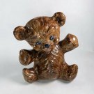 1984 Handmade Ceramic Bear Bank 9” x 8”