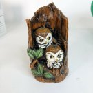 Mid-Century Unlit Owl Candle 6” X 3”