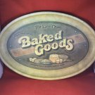 The Lovin' Oven Baked Goods Tin Tray - 16" x 11" - 1979