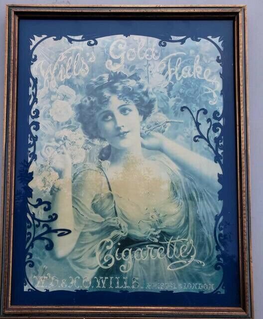 1920 Will's Gold Flake Cigarettes Artwork 19"x 15"