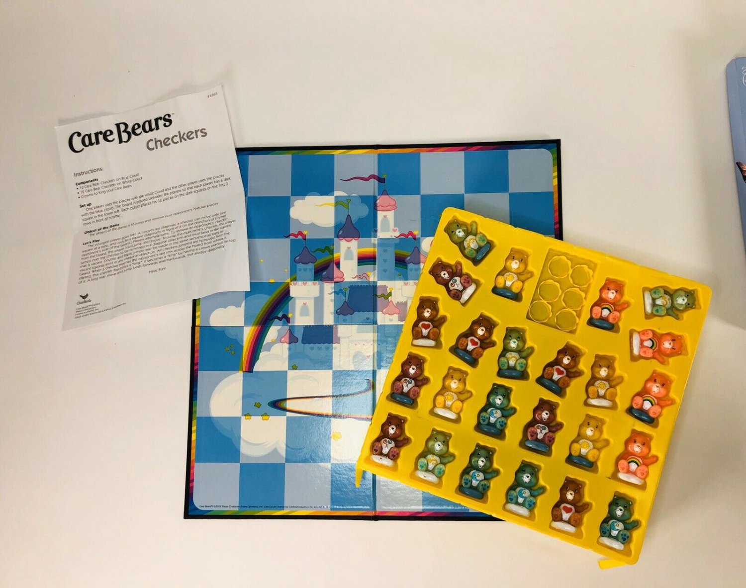 Care Bears Checkers Game&Acirc;&nbsp; Complete&Acirc;&nbsp; 2003 Cardinal