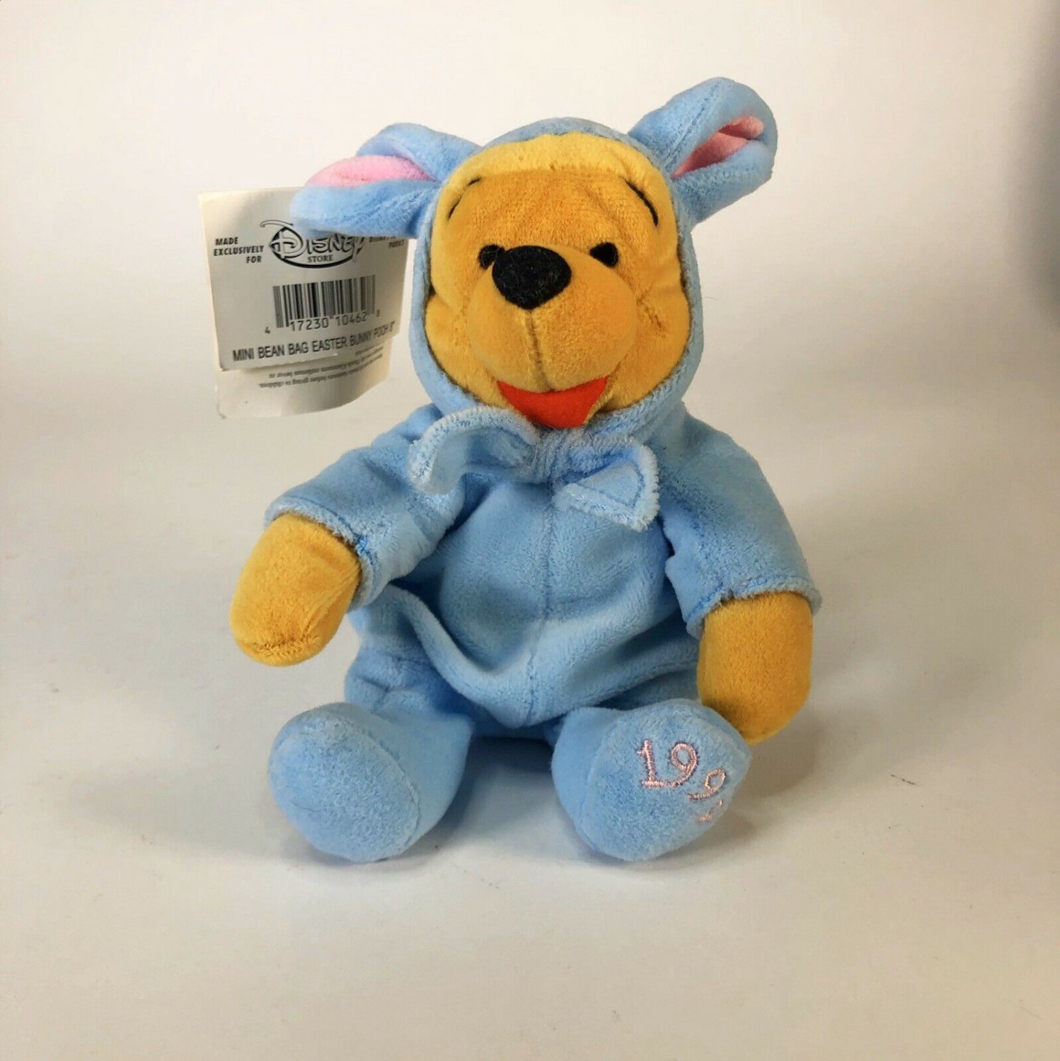 Disney Winnie The Pooh 8" Mini Bean Bag Easter Bunny Plush 1999