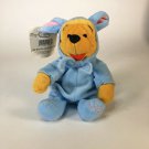 Disney Winnie The Pooh 8" Mini Bean Bag Easter Bunny Plush 1999
