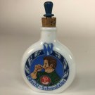 Antique German Snuff Milk Glass Bottle 4.5” X 3”