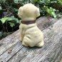 Vintage flocked dog figurine  6&acirc;�� tall