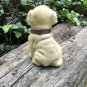 Vintage flocked dog figurine  6&acirc;�� tall