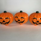 Set Of 3 Jack-o-lantern Pumpkin blow molds  8” x 6” each