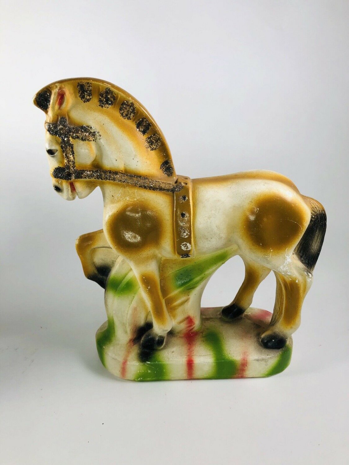 Mid-Century Chalkware horse statue  11&acirc;�� x 10&acirc;��