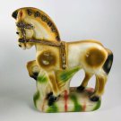 Mid-Century Chalkware horse statue  11” x 10”