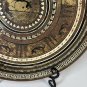 Vtg 60's GRECIAN ETRUSCAN KEY Gazelle Copper ROUND TIN METAL Serving TRAY 13.5"