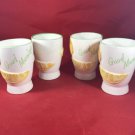 Set of 4 Good Morning Juice Glasses 3.5" x 3" each