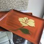 Vintage Lacquerware Tray Set of 4 with Original Box