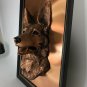 Raised Relief 3d German Shepard Bust Copper Finish Picture 22" x 17" JOHN LOUW