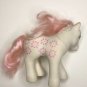 MY LITTLE PONY 1987 Sundance Hasbro G1 white and pink shiny star blue eyes