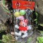 Vintage Flocked Clown Toy Cake Decor NIP