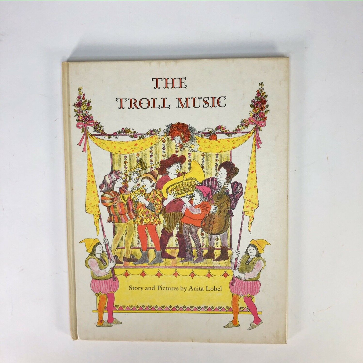 Vintage Children's Book THE TROLL MUSIC Anita Lobel 1966 hardcover
