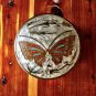 Mid-Century Brass Butterfly Trinket Box | 6" x 2"