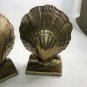 Mid-Century Brass Clamshell Bookends 8â x 6â x 3.5â each