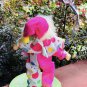 Annalee Doll Pink Cotton Polka Dot Clown 1990 with Tag
