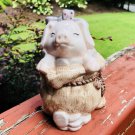 Vintage Pig in a Sack Piggy Bank 6" x 3.5"