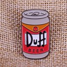 Duff Beer Simpsons pin badge brooch Duffman Birthday Gift for dad Bar Humor Art for Man Cave
