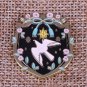 Pigeon enamel pin peace dove Hippie animal jewelry Bird Brooch Enamel Pin