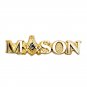 Mason Square Compass Gold Lapel Pin