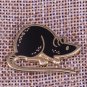 Black mouse enamel pin hooded rat brooch cute pet badge funny animal jewelry kids gift unisex shirt