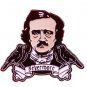 Edgar Allan Poe enamel pin Nevermore The Raven Brooch Gothic Creepy Odd Halloween Horror Jewelry