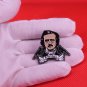 Edgar Allan Poe enamel pin Nevermore The Raven Brooch Gothic Creepy Odd Halloween Horror Jewelry