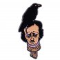 Edgar Allan Poe enamel pin Nevermore The Raven Brooch Gothic Creepy Odd Halloween Horror Jewelry